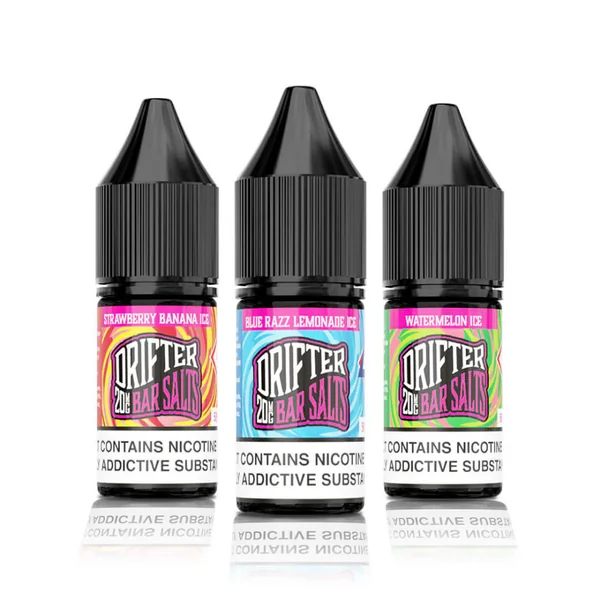 Drifter Bar Salt Nic Salt E Liquid Watermelon Strawberry Bubblegum