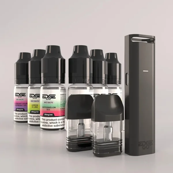 EDGE GO+ Vape Kit Nic Salts Bundle (Kit + 6 x E-Liquids)