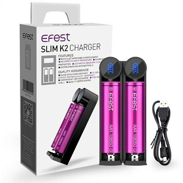 Efest Slim K2 - Two-Slot Battery Charger - Image 3