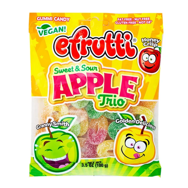 Efrutti Sweet & Sour Apple Trio 100g