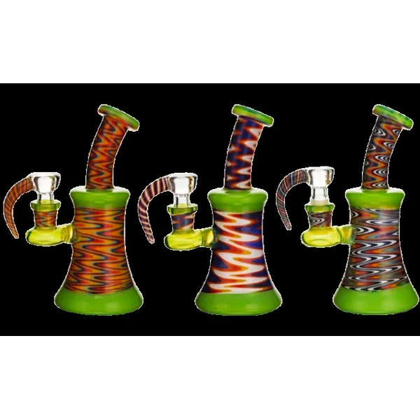 EG Glass 7" Wig Wag Rig w/ Horn Bowl (ES-2229)