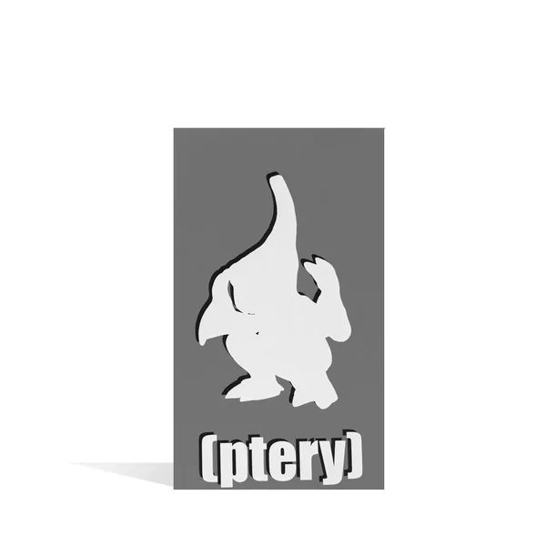 Elbo Glass Gray Ptery Vinyl Figure - Image 3
