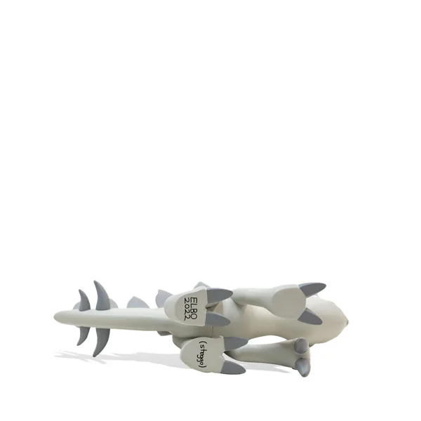 Elbo Glass Gray Steggo Vinyl Figure - Image 3