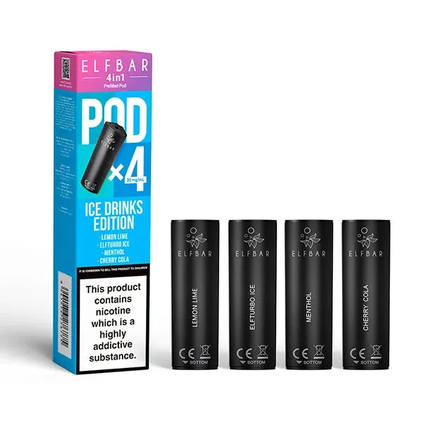 Elf Bar 4 in 1 Ice Drinks Edition Prefilled Pods
