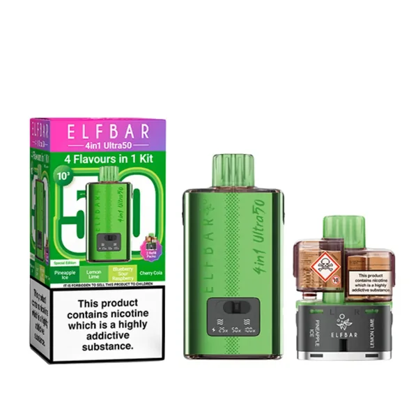 Elf Bar 4-in-1 Ultra 50 Prefilled Pod Kit - Image 9