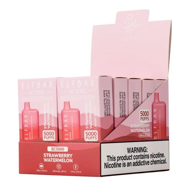 Elf Bar BC5000 5000 Puffs Rechargeable Vape Disposable 10mL 10 Pack - Image 17