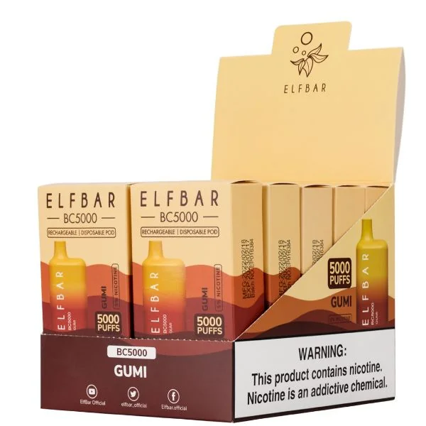 Elf Bar BC5000 5000 Puffs Rechargeable Vape Disposable 10mL 10 Pack - Image 29