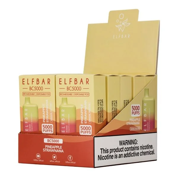 Elf Bar BC5000 5000 Puffs Rechargeable Vape Disposable 10mL 10 Pack - Image 9