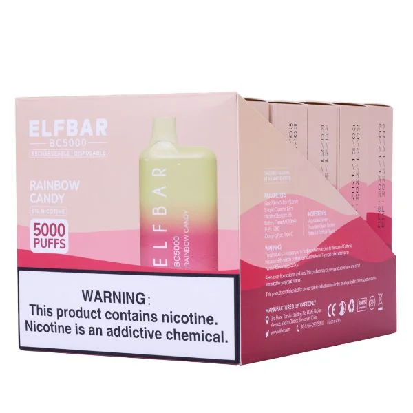 Elf Bar BC5000 5000 Puffs Rechargeable Vape Disposable 10mL 10 Pack - Image 10