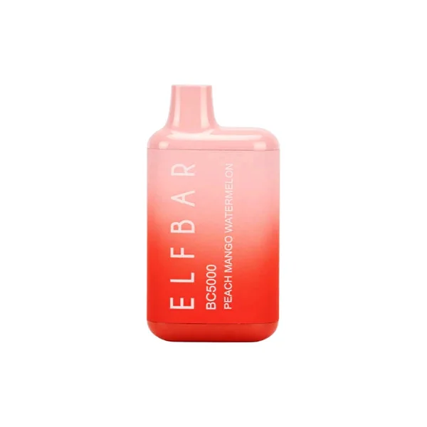 (ELF BAR) EB BC5000 Disposable Vape - 5000 puff - Peach Mango Watermelon