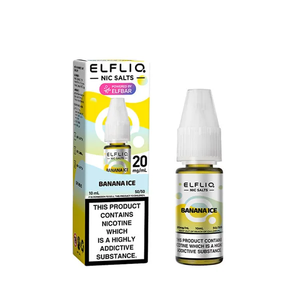 Elf Bar ElfLiq Banana Ice Nic Salt E-Liquid - Image 3