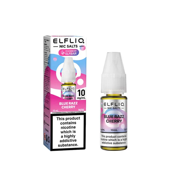 Elf Bar ElfLiq Blue Razz Cherry Nic Salt E-Liquid - Image 2