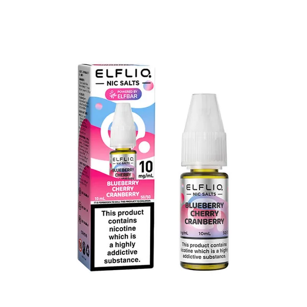 Elf Bar ElfLiq Blueberry Cherry Cranberry Nic Salt E-Liquid - Image 2