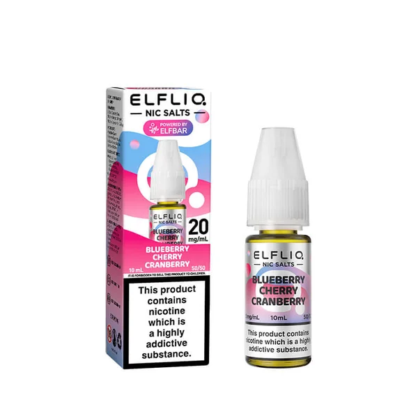 Elf Bar ElfLiq Blueberry Cherry Cranberry Nic Salt E-Liquid - Image 3
