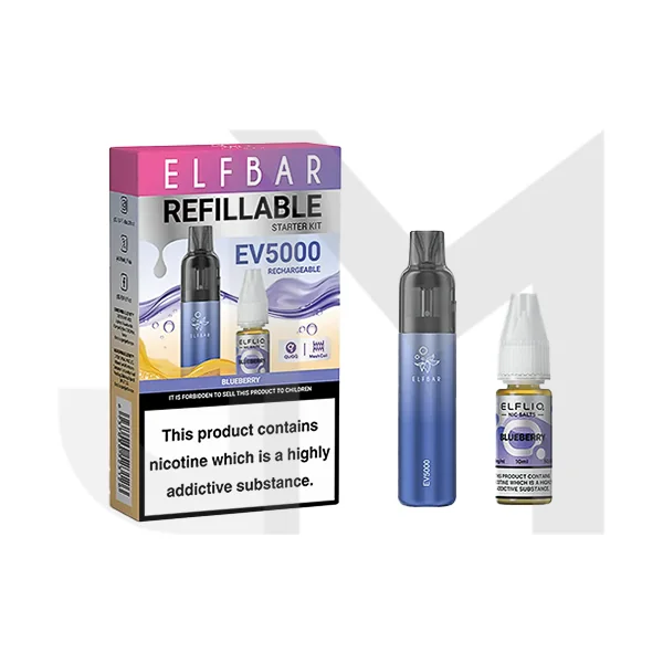 Elf Bar EV5000 Disposable Pod Kit + 20mg ElfLiq Salt - Image 3