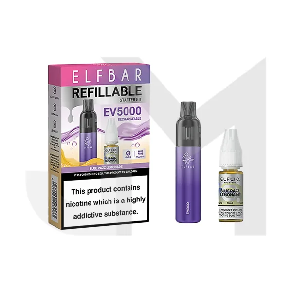 Elf Bar EV5000 Disposable Pod Kit + 20mg ElfLiq Salt - Image 4