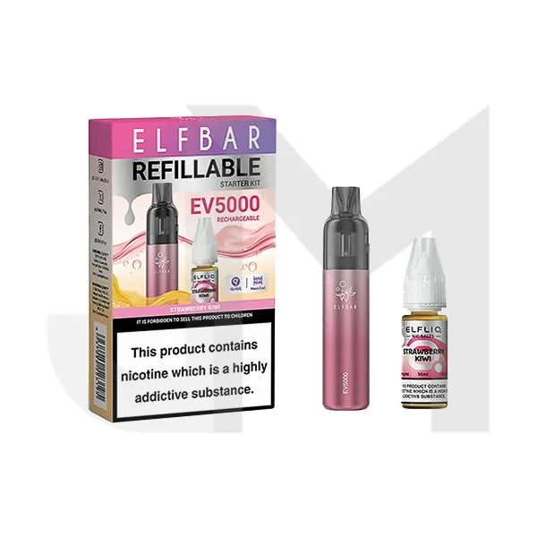 Elf Bar EV5000 Disposable Pod Kit + 20mg ElfLiq Salt - Image 9