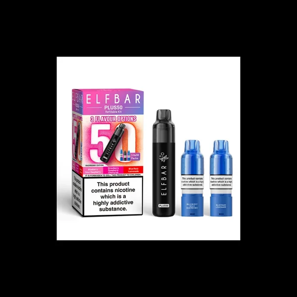 ELF BAR Plus 50 Prefilled Pod Kit Raspberry Edition