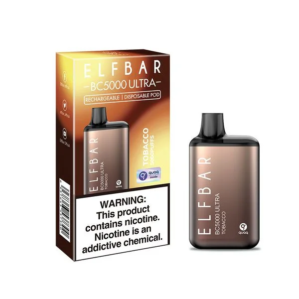 ELF BAR ULTRA 5000 Disposable Pod Device - 5000 Puffs - Integrated 650mAh Battery - Tobacco