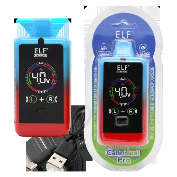 ELF Canndual Pro Discreet Dual 510 Thread Vape Cart Battery