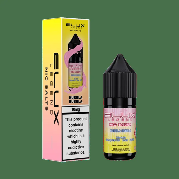Elux Legend Nic Salts Hubbla Bubbla E Liquid 10ml