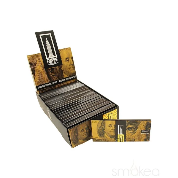 Empire Benny Pack $100 Dollar Bill Rolling Papers w/ Tips