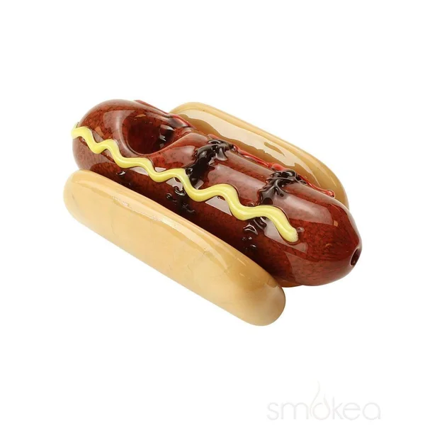Empire Glassworks Hot Dog Hand Pipe