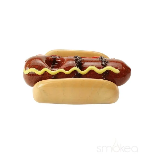 Empire Glassworks Hot Dog Hand Pipe - Image 3