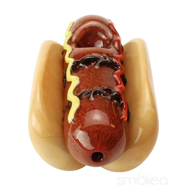 Empire Glassworks Hot Dog Hand Pipe - Image 4