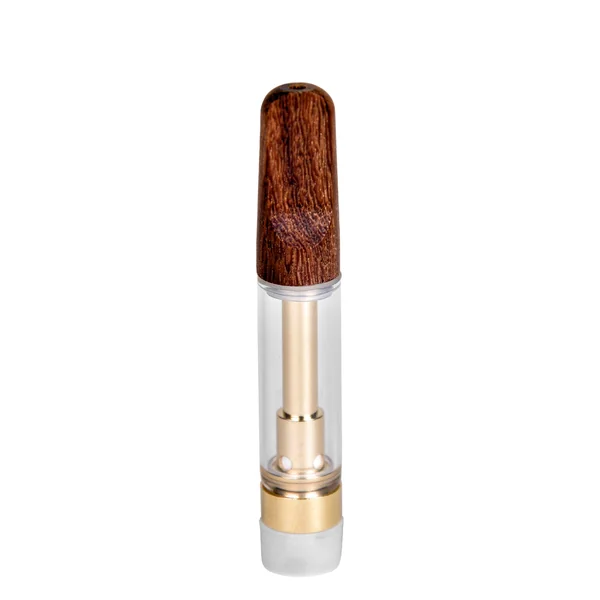 Empty 1mL 510 Wood Screw Tip Gold Vape Cartridge