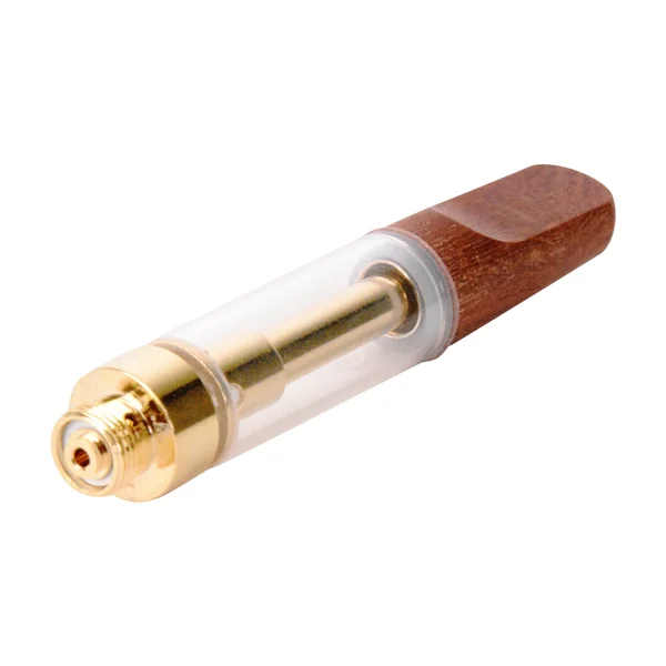 Empty 1mL 510 Wood Screw Tip Gold Vape Cartridge - Image 3