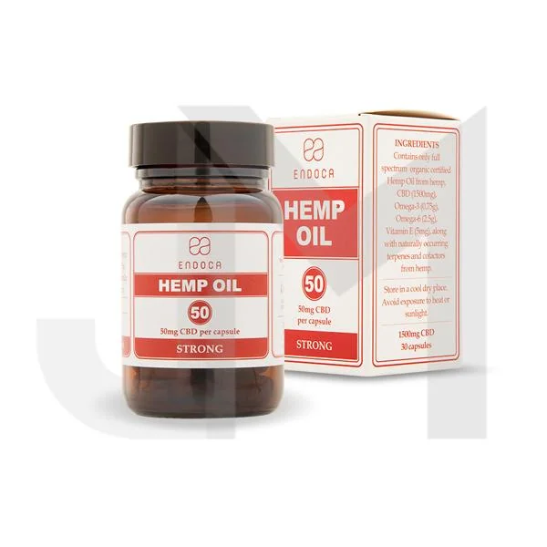 Endoca 1500mg CBD Capsules Hemp Oil - 30 Caps