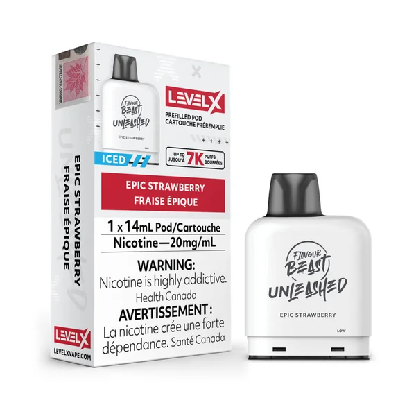 Epic Strawberry - Level X Unleashed | 7K Puffs - VapeLoft