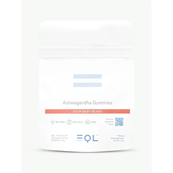 EQL Sour Baby Bears 38mg Ashwagandha Gummies | 30 Pieces | 1134mg