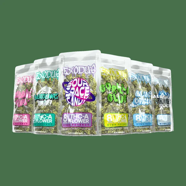 Exodus High Potency THC-A Flower 8g (6/Pack) [DROPSHIP]