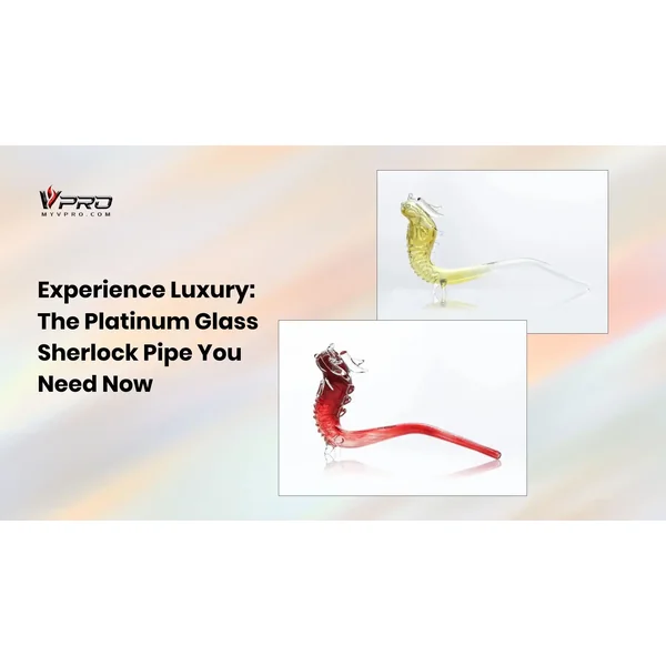 Experience Luxury: The Platinum Glass Sherlock Pipe You Need Now