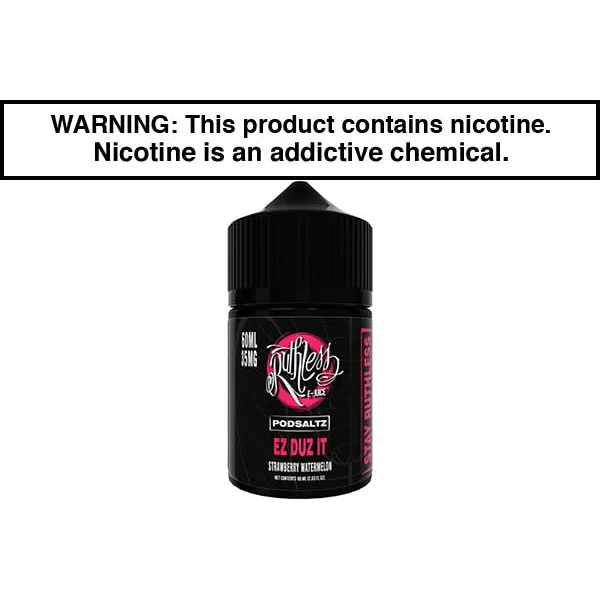 EZ DUZ IT BY RUTHLESS NICOTINE SALT 30ML | 60ML - Image 2