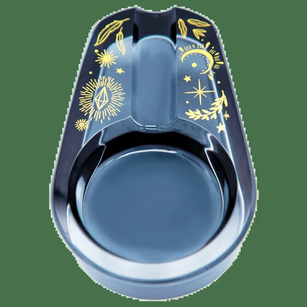Famous Design - Astral Power Glass Ashtray - Black - Image 2