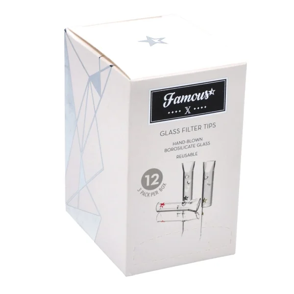 Famous X Glass Filter Tips 3-Pack - Image 5