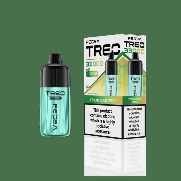 Feoba Treo 33000 Prefilled Pod Kit Xtreme Sour Apple