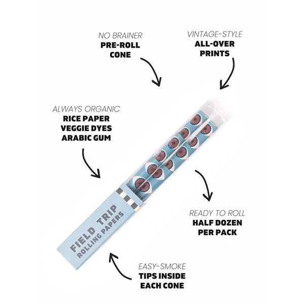 Field Trip Rolling Papers Third Eye Pre-Roll Cones - Image 4