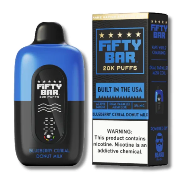 Fifty Bar 20K Disposable Vape Black Series Edition - Dessert Flavors - Image 2