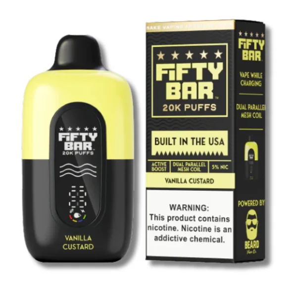 Fifty Bar 20K Disposable Vape Black Series Edition - Dessert Flavors - Image 4