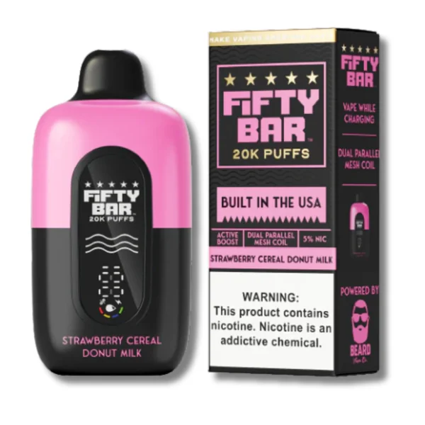 Fifty Bar 20K Disposable Vape Black Series Edition - Dessert Flavors - Image 5