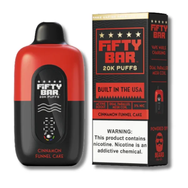 Fifty Bar 20K Disposable Vape Black Series Edition - Dessert Flavors - Image 6