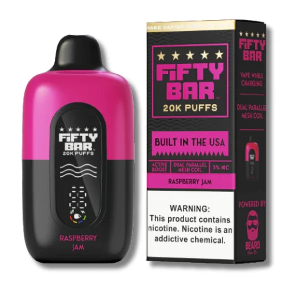 Fifty Bar 20K Disposable Vape Black Series Edition - Dessert Flavors - Image 7