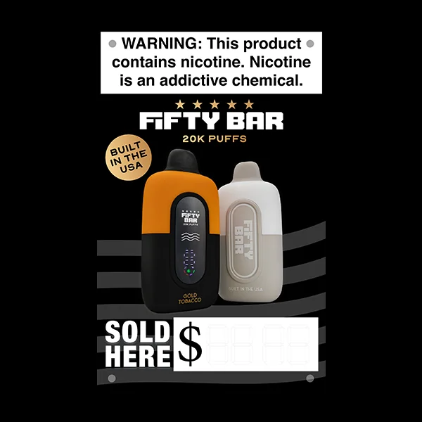 Fifty Bar 20K Vinyl Banner