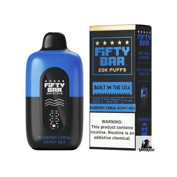 Fifty Bar Black Series 20K Disposable Vape - Image 2