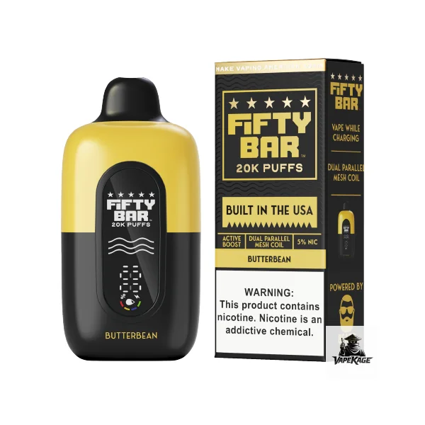 Fifty Bar Black Series 20K Disposable Vape - Image 4