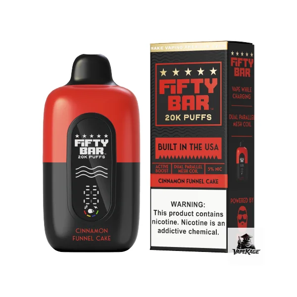 Fifty Bar Black Series 20K Disposable Vape - Image 5